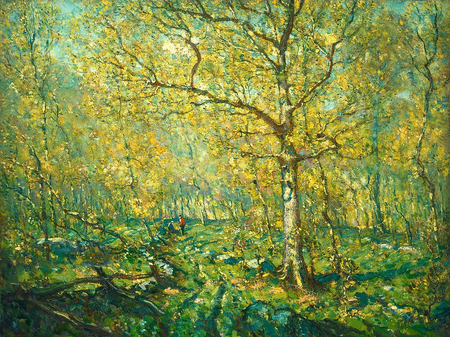 Spring Woods Painting by Henry Ward Ranger