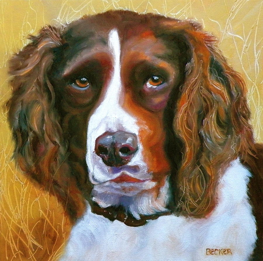 Springer Spaniel Painting by Susan A Becker