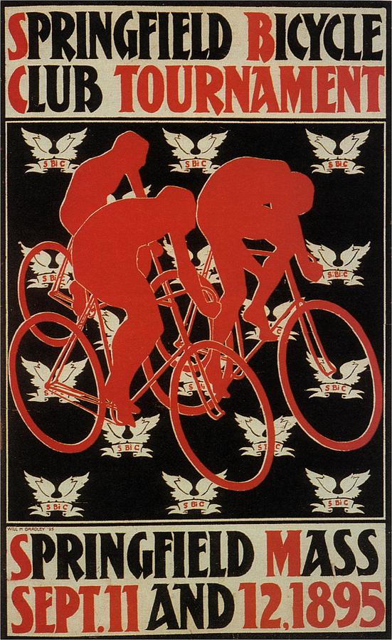 Vintage Mixed Media - Springfield Bicycle Club Tournament - USA - Vintage Advertising Poster by Studio Grafiikka