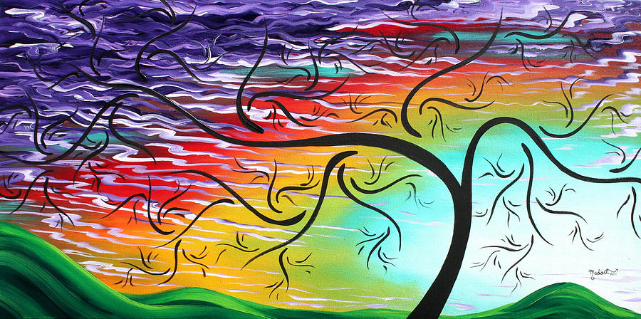 Abstract Painting - Springs Song by MADART by Megan Aroon