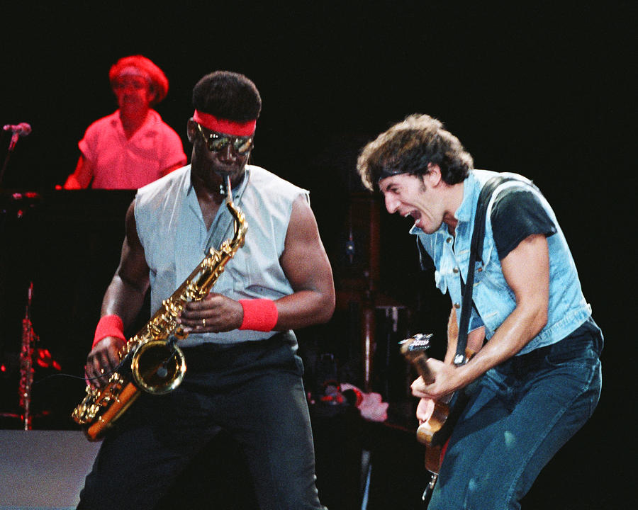 Springsteen and Clemons Photograph by Jeff Ross