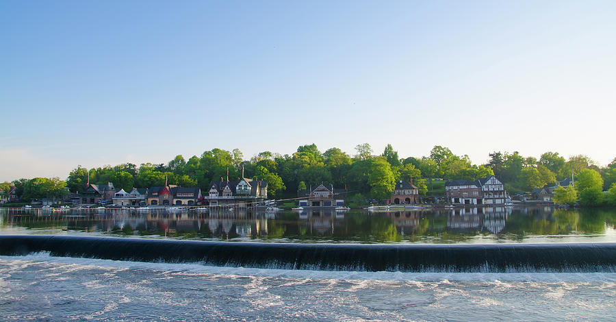 Springtime at Boathouse Row in Philadelphia Photograph by Bill Cannon