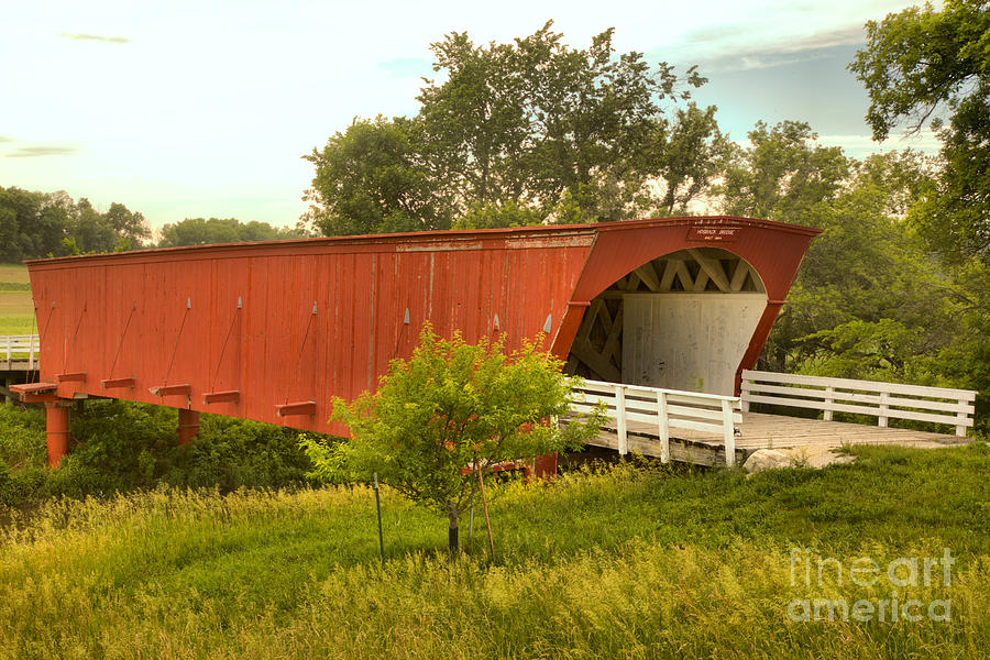 Springtime At The Hogback Covered Bridge Photograph by Adam Jewell