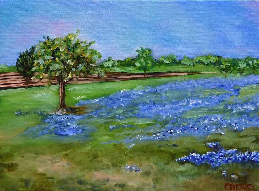 Springtime Blues Painting by Melissa Torres