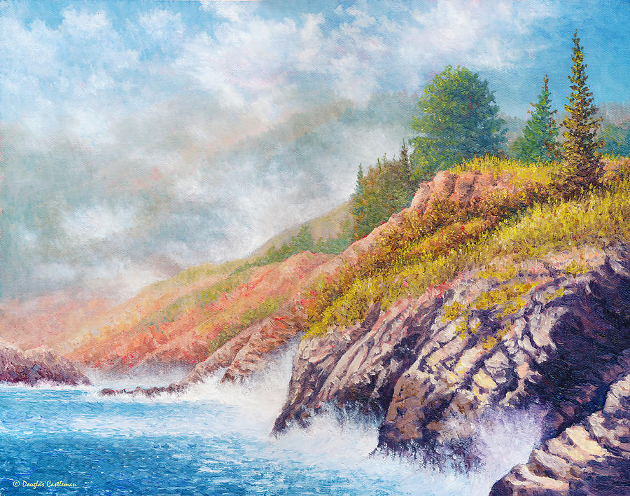 Springtime Coast Painting by Douglas Castleman