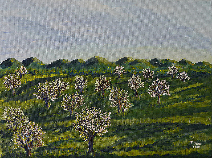 Springtime in Emmental Painting by Felicia Tica