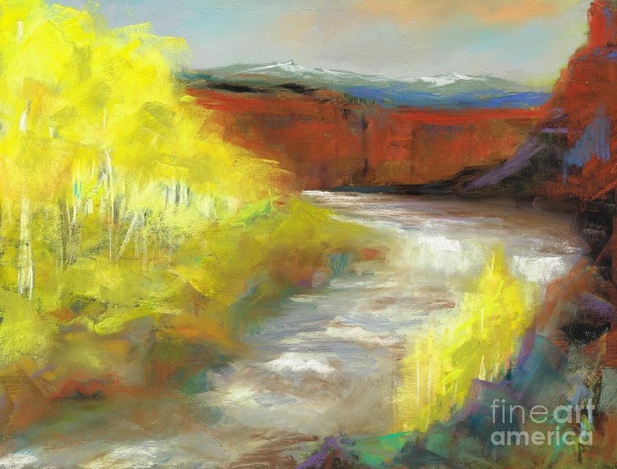 Springtime in the Rockies Painting by Frances Marino