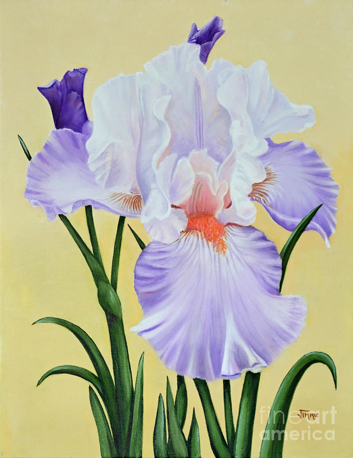 Springtime Iris Painting by Jimmie Bartlett