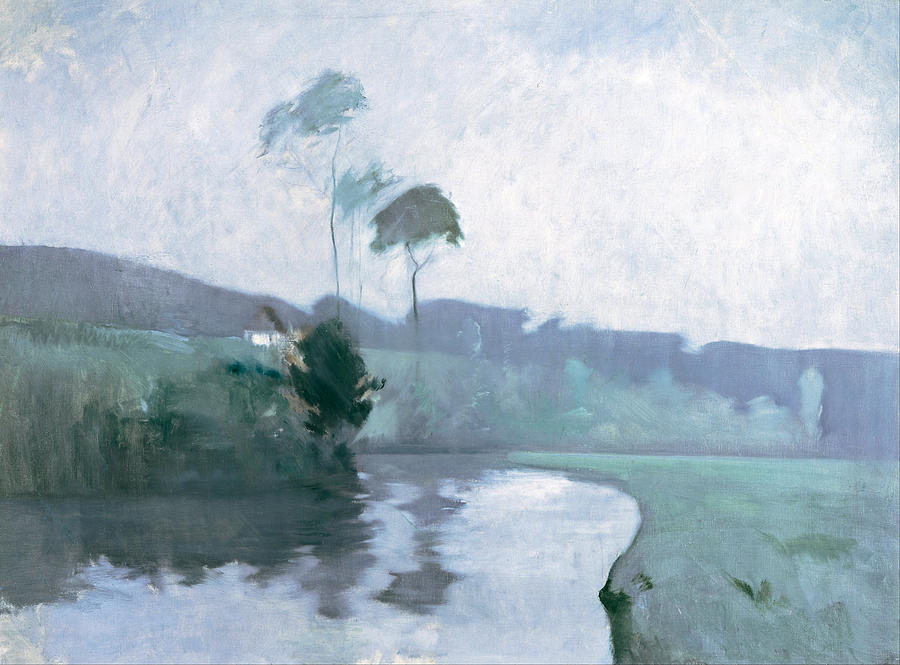 Springtime Painting by John Henry Twachtman