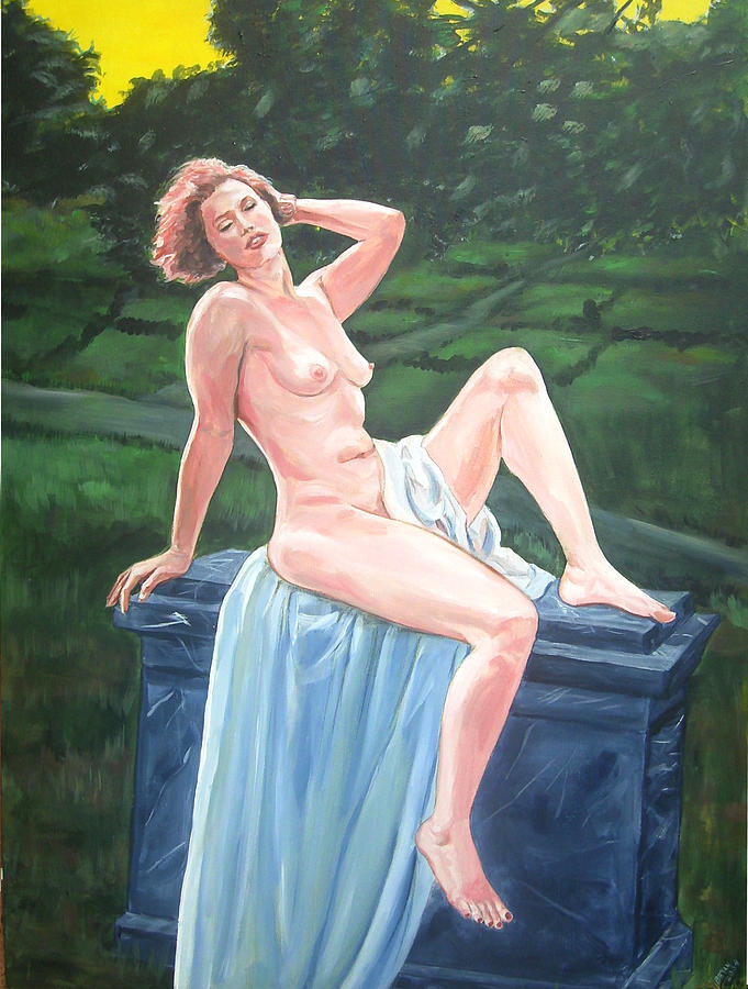 Springtime nude Painting by Bryan Bustard
