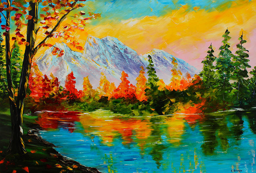 Springtime Reflections Painting by Kevin Brown