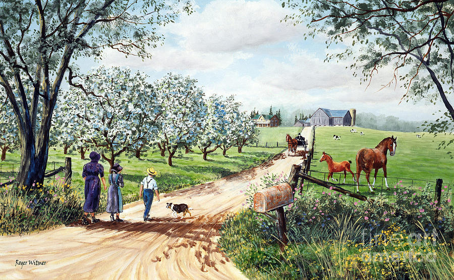 Springtime Painting by Roger Witmer