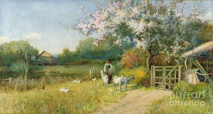 Springtime Painting By Sir Alfred East