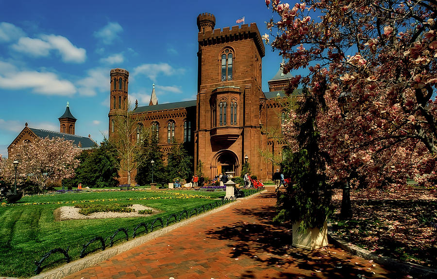 Castle Photograph - Springtime View of the Smithsonian Institution  #1 by Mountain Dreams