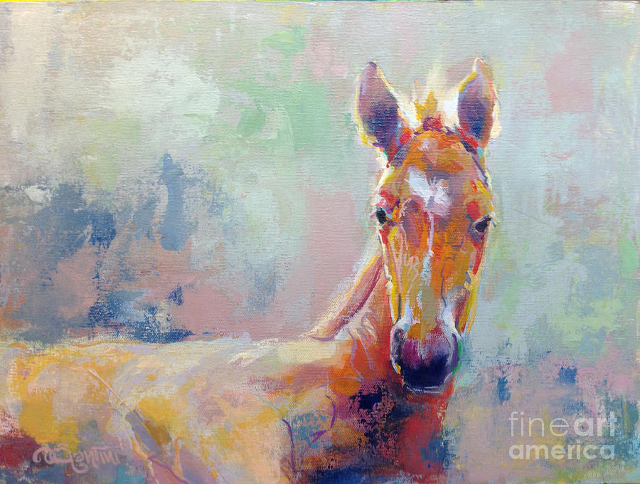 Horse Painting - Sprout by Kimberly Santini