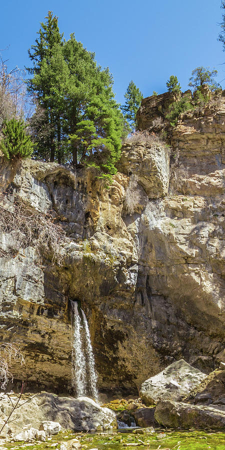 Sprouting Rock Falls Photograph by Joe Kopp