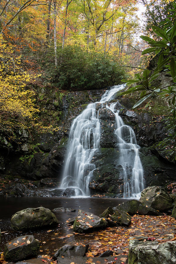 Spruce Flats Falls in Autumn Photograph by Chris Berrier