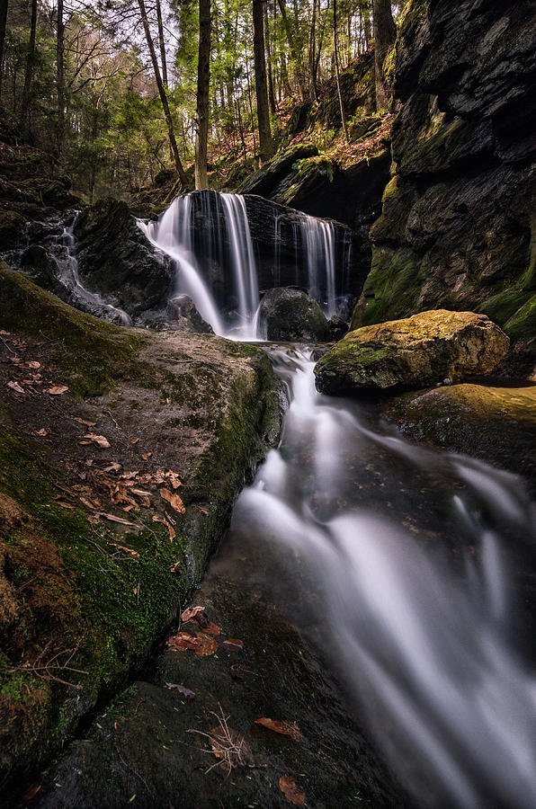 Sprucebrook Falls in Beacon Falls, CT Photograph by Craig Szymanski