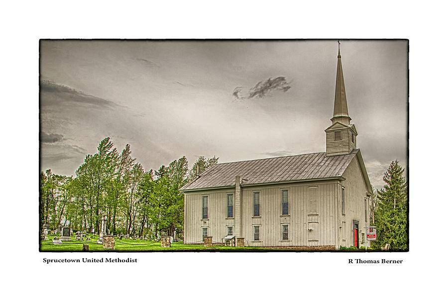 Sprucetown United Methodist Photograph by R Thomas Berner