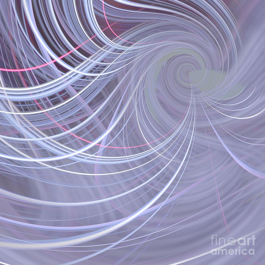 Spun Glass Abstract 1 Digital Art by Mary Machare
