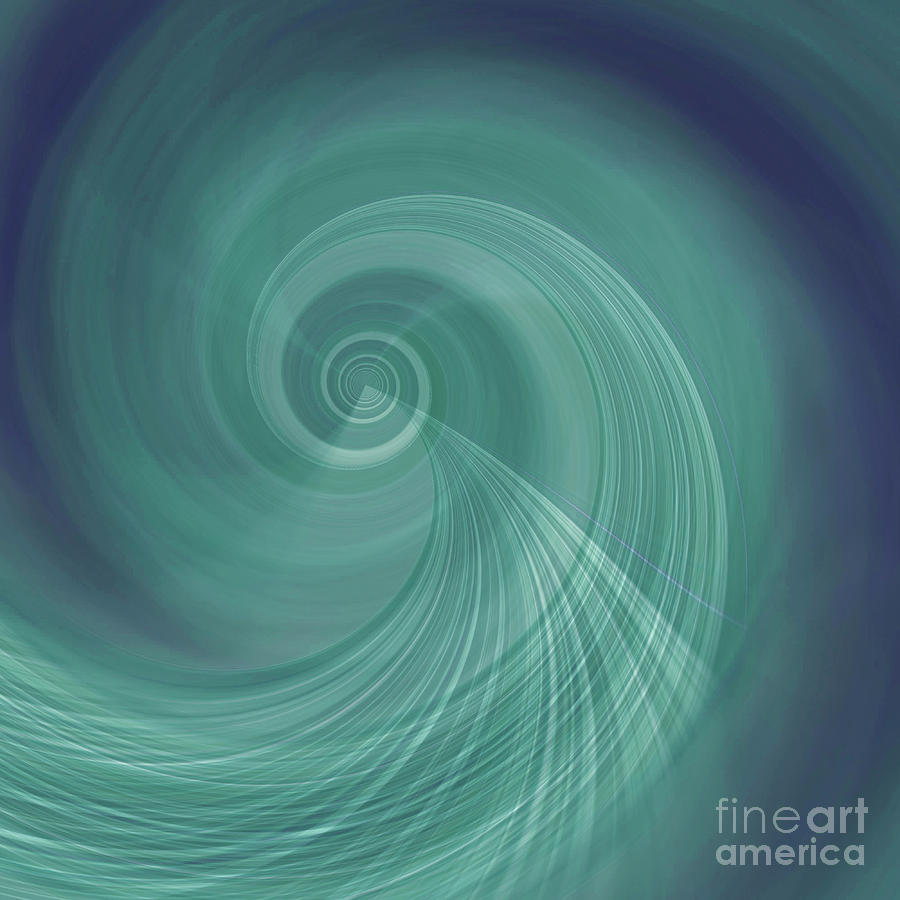 Spun Glass Swirl Abstract 2 Digital Art by Mary Machare