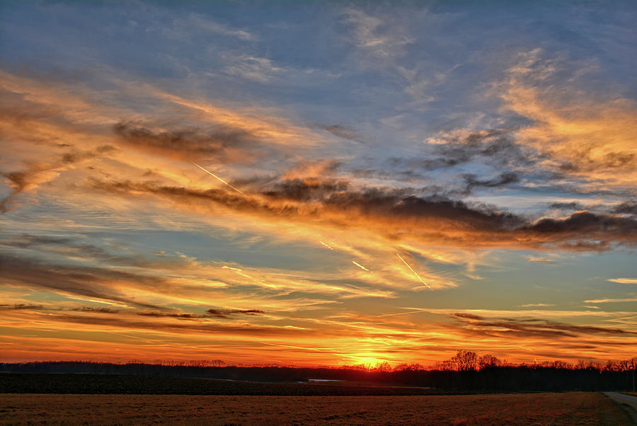 Spwinter Sunset Photograph by Bonfire Photography