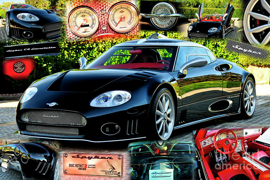 Spyker C8 Collage Photograph by Charles Abrams