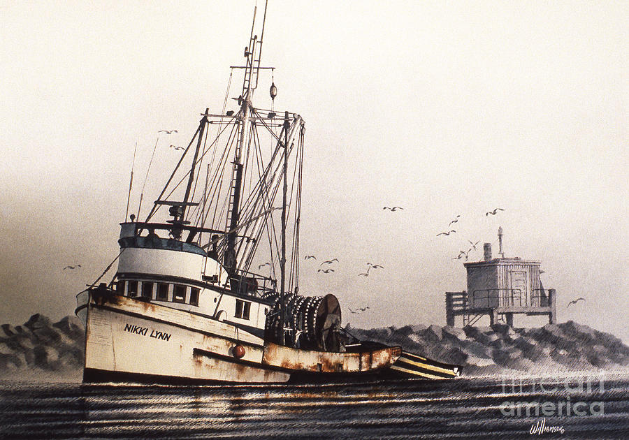 Squalicum Harbor Painting by James Williamson