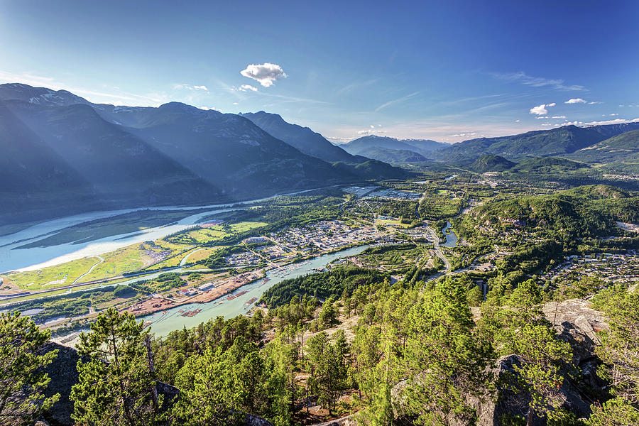 Squamish from the summit of the Chief Photograph by Pierre Leclerc Photography