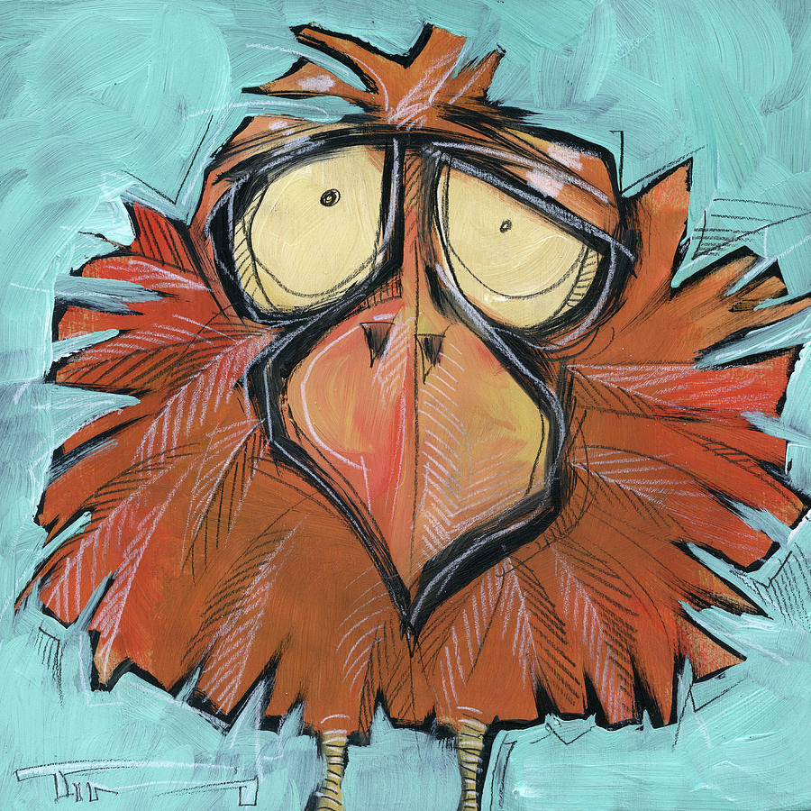 Square Bird 24 Painting by Tim Nyberg