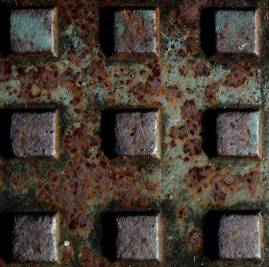 Square Corrosion Photograph by Denise Clark