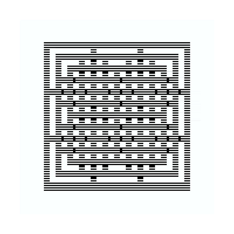 Square grid 5 shadow stripes Digital Art by Jerry Daniel