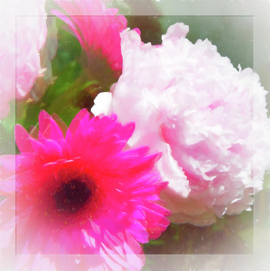 Square Pink Flower Impressions Photograph by Natalie Rotman Cote Square Pink Flower Impressions Photograph by Natalie Rotman Cote