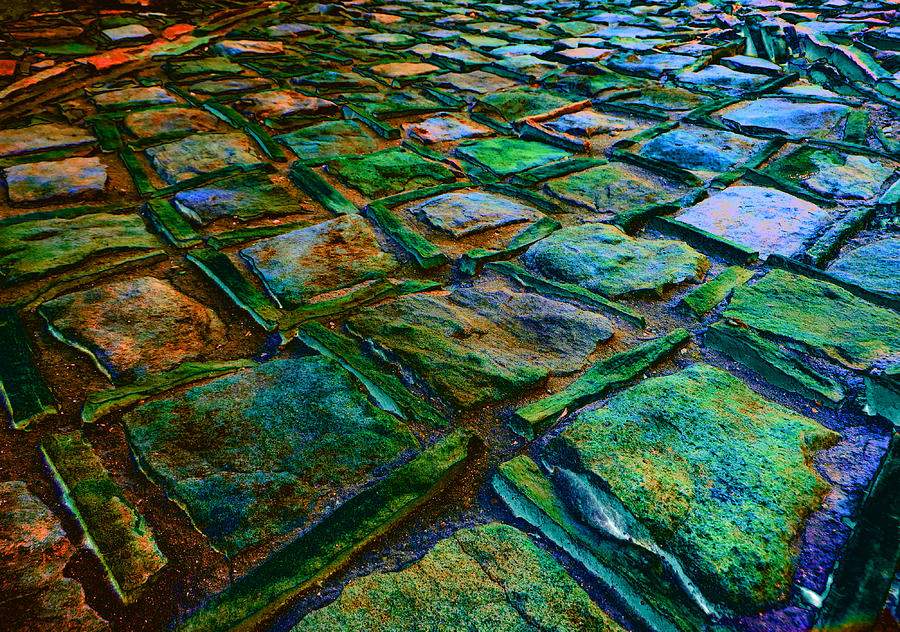 Square Stones - Number 17 Photograph by Mike Solomonson