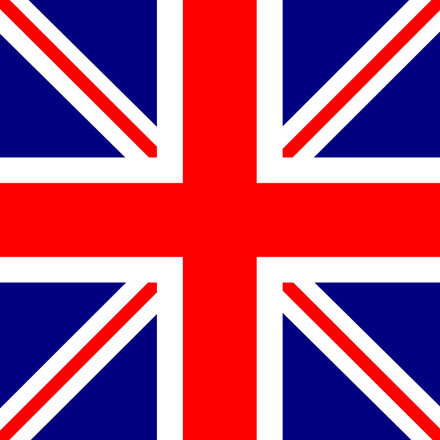 Square United Kingdom Flag Digital Art by Auntie Shoe - Fine Art America