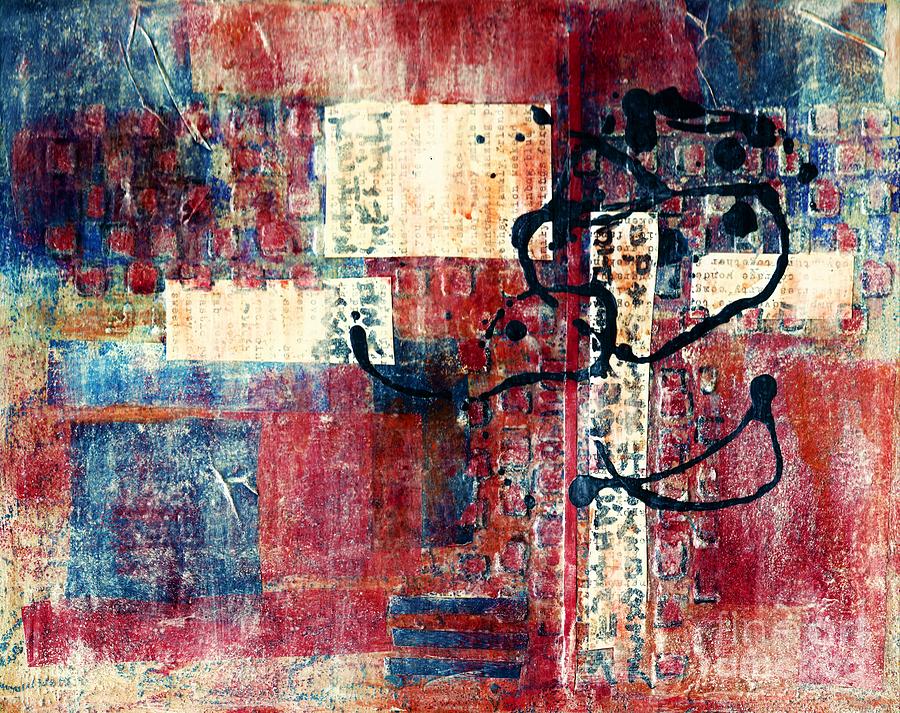Squared Impressions  Painting by Allison Constantino