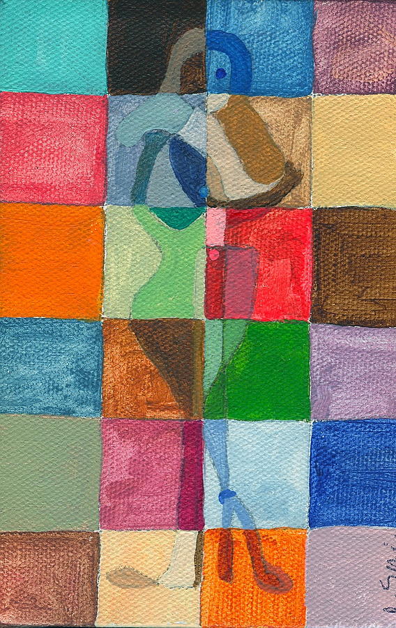 Abstract Painting - Squared by Ricky Sencion