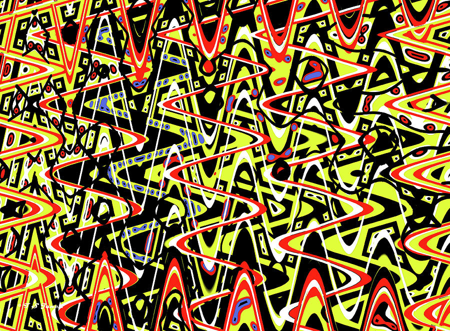 Squares And Dots Abstract Digital Art by Tom Janca