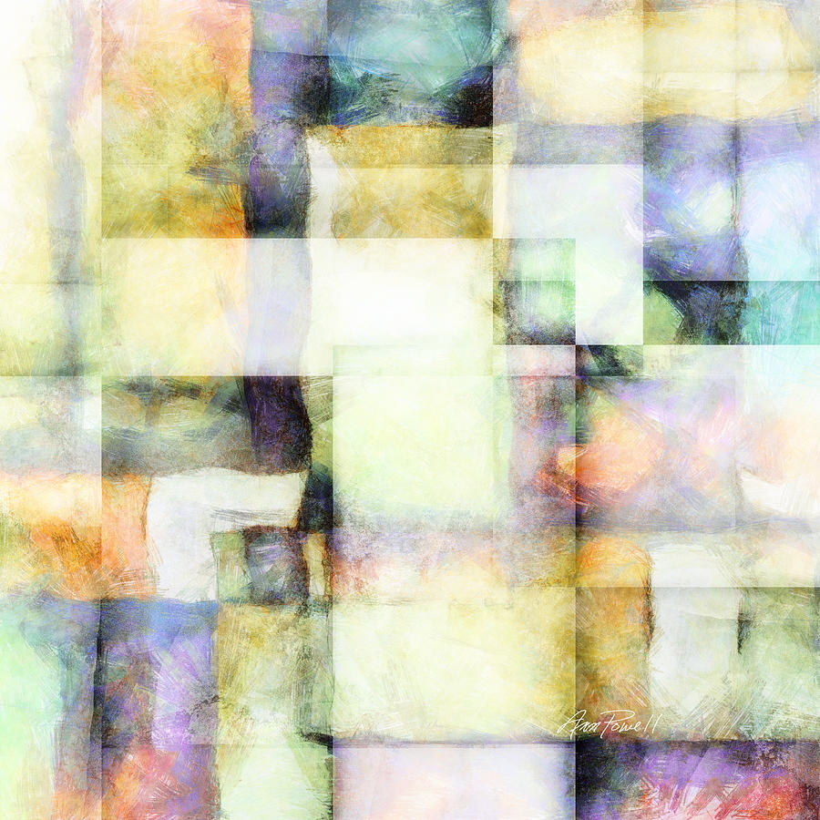 Squares and Rectangles - abstract art Digital Art by Ann Powell