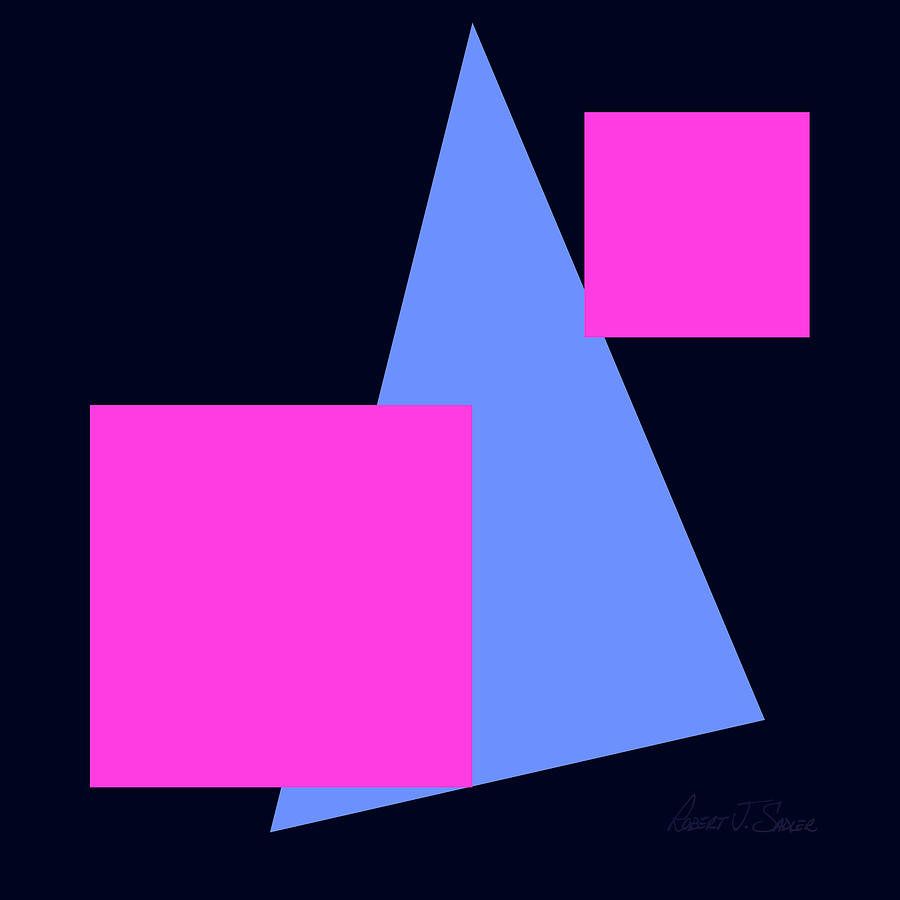 Squares and Triangle Digital Art by Robert J Sadler