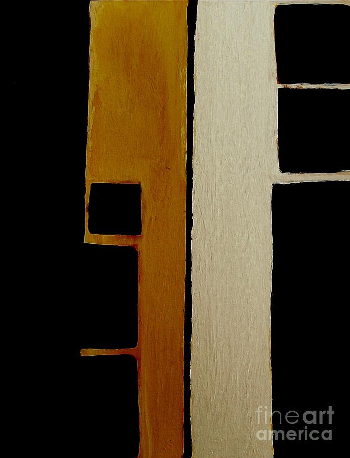 Abstract Painting - Squares Long and Short ll by Marsha Heiken