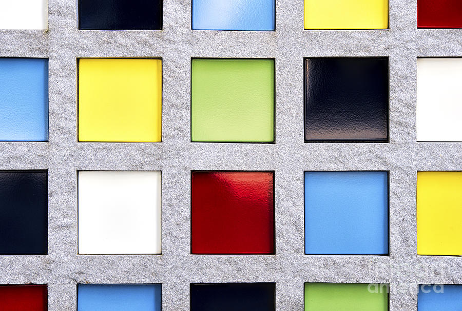 Pattern Photograph - Squares by Tim Gainey