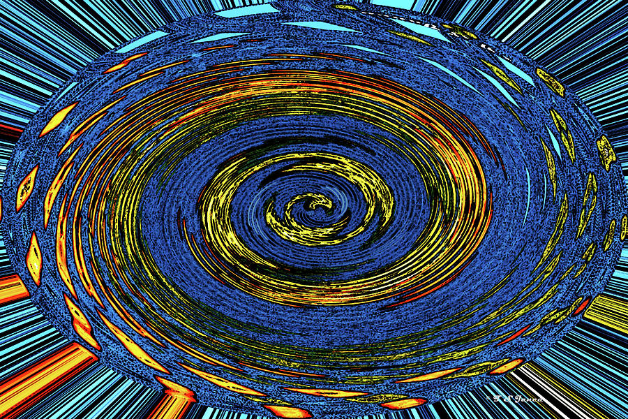 Squash Pepper Tomato Oval Abstract Digital Art by Tom Janca