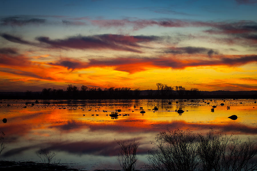 Squaw Creek Sunset Photograph by Jeff Phillippi