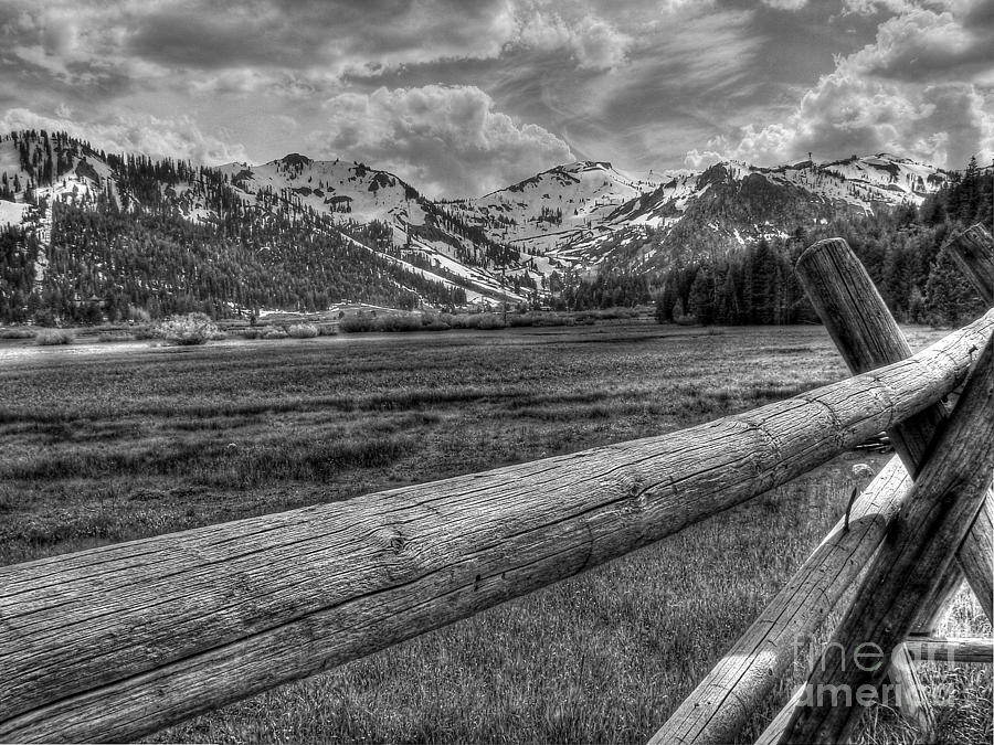 Black And White Photograph - Squaw Valley USA Olympic Valley California by Scott McGuire