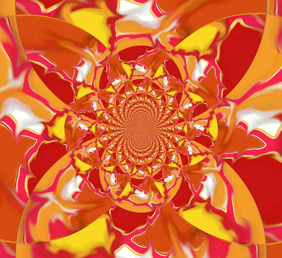 Squazzle-topright-kaleidoscope Digital Art by Julia Woodman