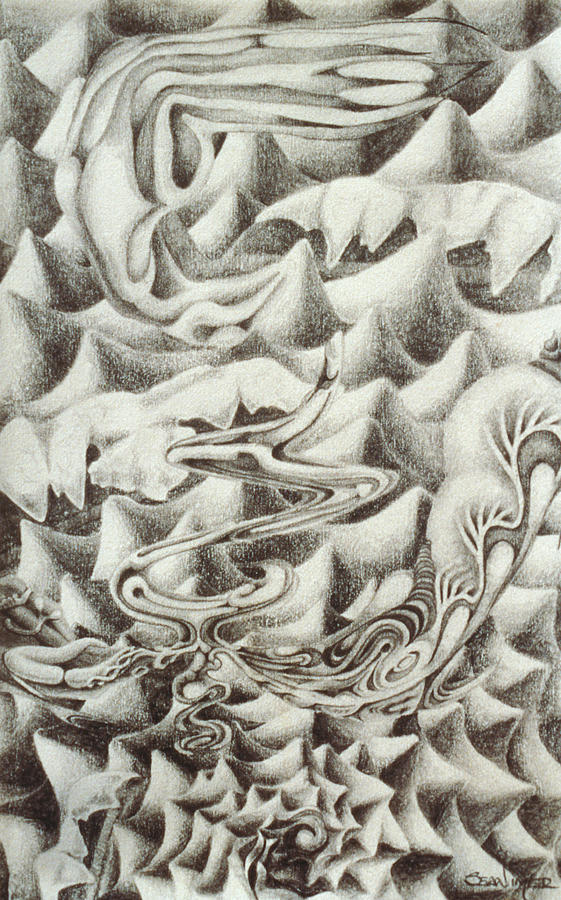 Eye Drawing - Squidmus Abstractus by Sean Imler Eye Drawing - Squidmus Abstractus by Sean Imler