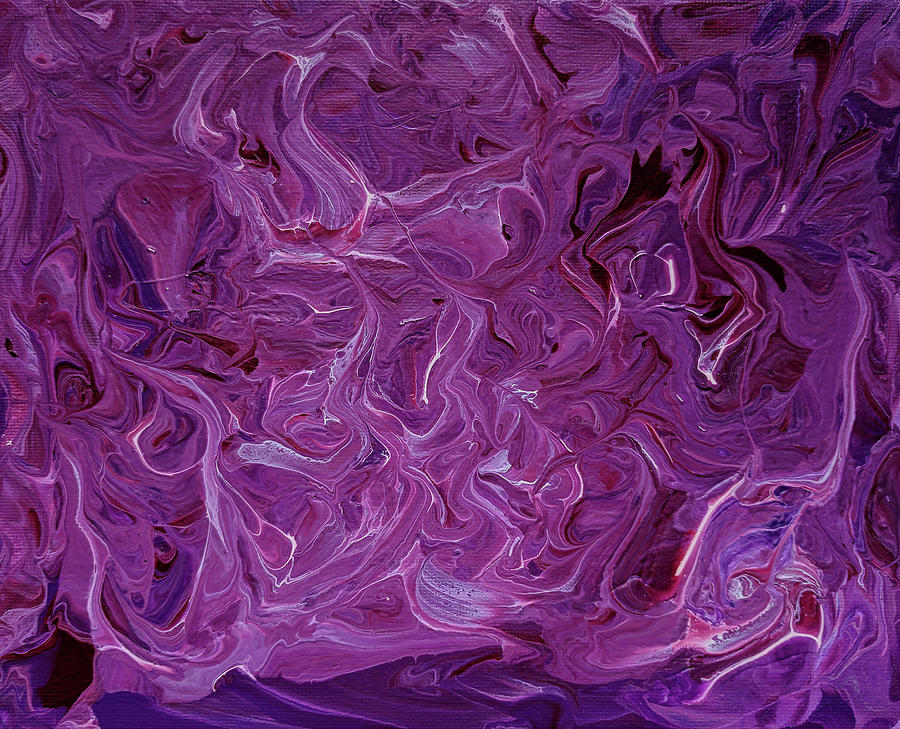 Squiggle Series - Purple Painting by Trisha Pena