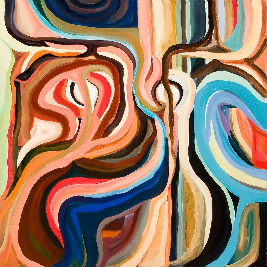 Squiggly Painting by Ida Mitchell