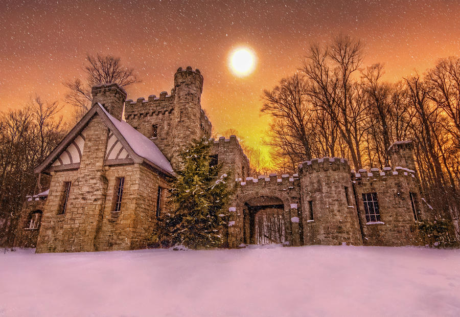 Squires Castle in the Winter Photograph by Brent Durken